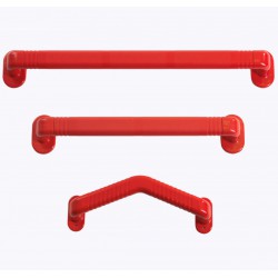 Plastic Red Grab Rails