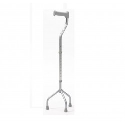 Large Silver Tripod Cane