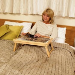 Adjustable Wooden Bed Tray