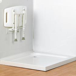 Wall-Mounted Steel Shower Seat
